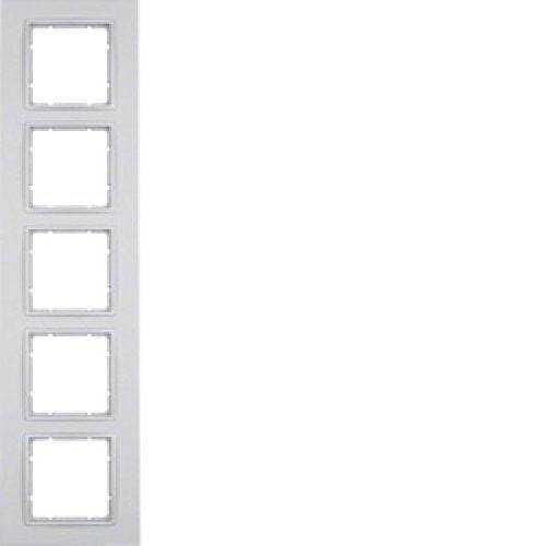 Berker 10156424 Rahmen 5fach B.7 alu, matt Mesch Shop Berker 10156424 Rahmen 5fach B.7 alu, matt Mesch Shop